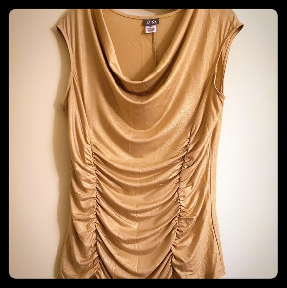 Dots Tops - ❗Final Price❗For Dots Cowl-Neck Shimmer Top